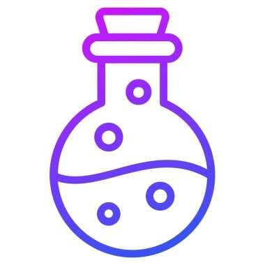 Cadılar Bayramı, zehir vektörü ana hatları simgesi.