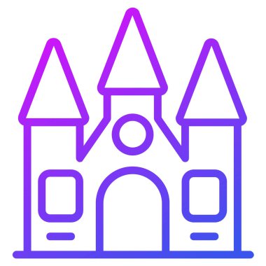 tehlikeli ev vektör ana hatları simgesi.