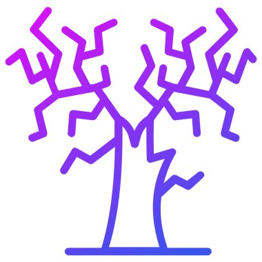 Klasik, sonbahar vektör ana hatları simgesi.