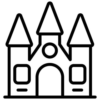 tehlikeli ev vektör çizgisi simgesi