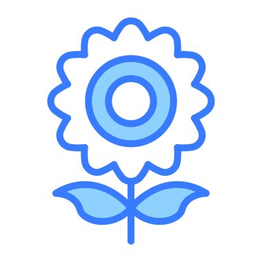 ayçiçeği vektör ana hatları simgesi. Modern ince çizgi sembolleri. Geleneksel elementlerin koleksiyonu.