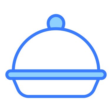 yiyecek kabı taşıyıcı ana hatları simgesi. Modern ince çizgi sembolleri. Geleneksel elementlerin koleksiyonu.