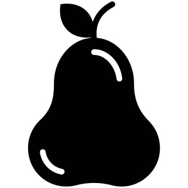 armut vektör simgesi. Modern kabartma semboller. Geleneksel elementlerin koleksiyonu.