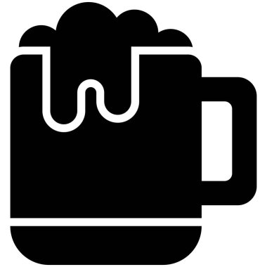 bira vektör sembolü. Modern kabartma semboller. Geleneksel elementlerin koleksiyonu.