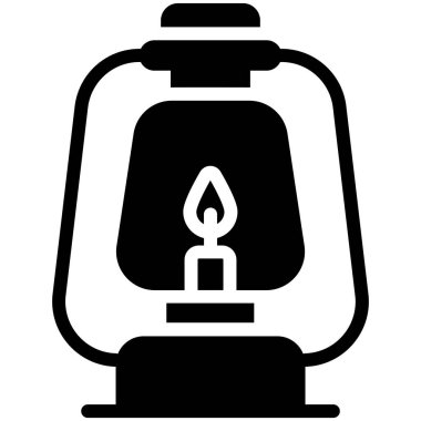 Fener vektör simgesi. Modern kabartma semboller. Geleneksel elementlerin koleksiyonu.