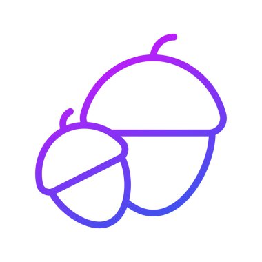 Palamut vektör ana hatları simgesi. Modern renkli taslak semboller. Geleneksel elementlerin koleksiyonu.