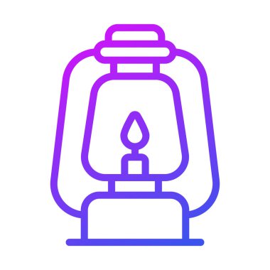 Fener vektör çizgisi simgesi. Modern renkli taslak semboller. Geleneksel elementlerin koleksiyonu.