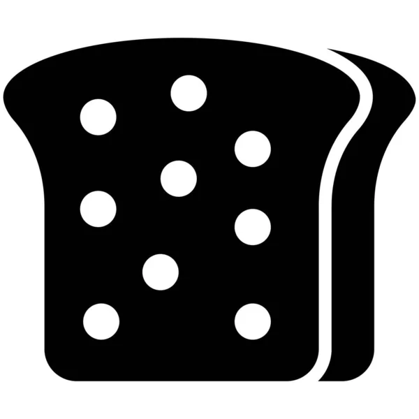 Ψωμί Φέτα Διάνυσμα Ιερογλυφικό Εικονίδιο Σύγχρονα Σύμβολα Glyph Συλλογή Παραδοσιακών — Διανυσματικό Αρχείο