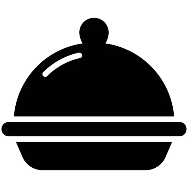 食品容器ベクトルグリフアイコン 現代のグリフ記号 伝統的要素の収集 — ストックベクタ