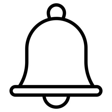 Çan vektör taslak simgesi. Modern ince çizgi sembolleri. Geleneksel elementlerin koleksiyonu.