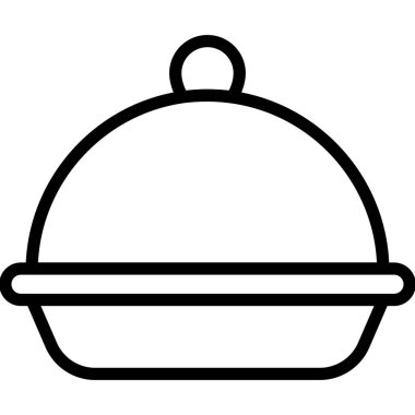  yiyecek kabı taşıyıcı ana hatları simgesi. Modern ince çizgi sembolleri. Geleneksel elementlerin koleksiyonu.