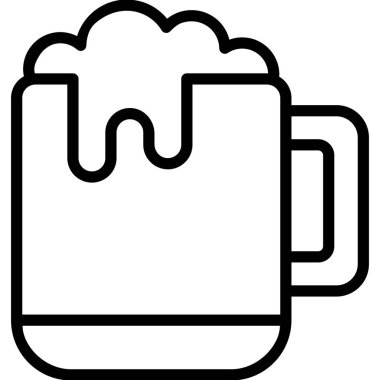 bira vektör ana hatları simgesi. Modern ince çizgi sembolleri. Geleneksel elementlerin koleksiyonu.