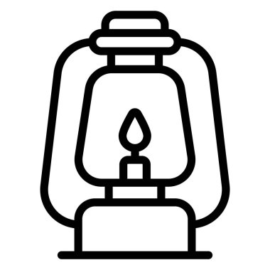 Fener vektör çizgisi simgesi. Modern ince çizgi sembolleri. Geleneksel elementlerin koleksiyonu.