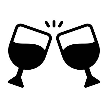 Şerefe vektör siyah doldurulmuş dış hat simgesi. Modern ince çizgi sembolleri. Geleneksel elementlerin koleksiyonu.