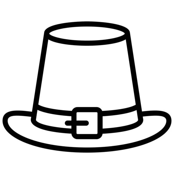 Fantasía Sombrero Vector Contorno Icono Símbolos Línea Delgada Moderna Colección — Archivo Imágenes Vectoriales