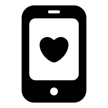 aşk cep telefonu, cep telefonu siyah simgesi