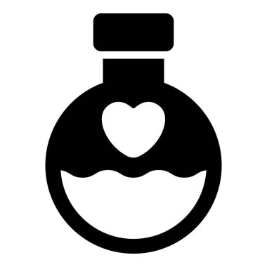 Aşk iksiri, şişe siyah ikon