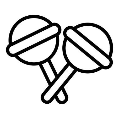 Lolipoplar, tatlı çocuklar, basit çizgi simgesi