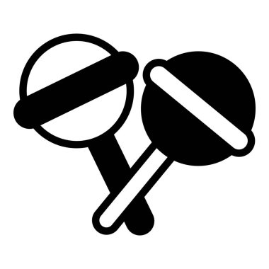 Lolipoplar, tatlı, çocuklar siyah vektör simgesi