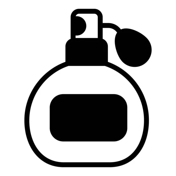 Parfüm Illat Fekete Vektor Ikon — Stock Vector