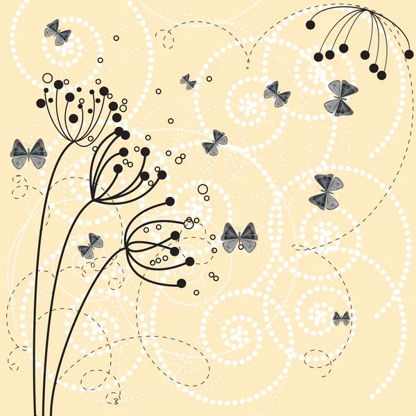Ilustración abstracta con batterfly — Archivo Imágenes Vectoriales