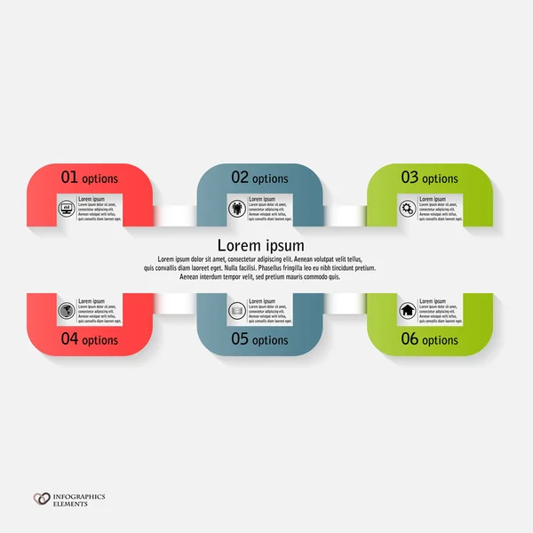 Modern template for infographics — Stock Vector