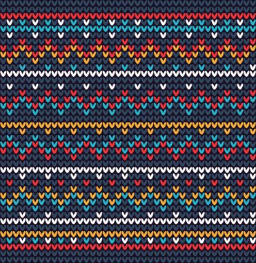 Örgü halk süsü. Kusursuz örülmüş arka plan