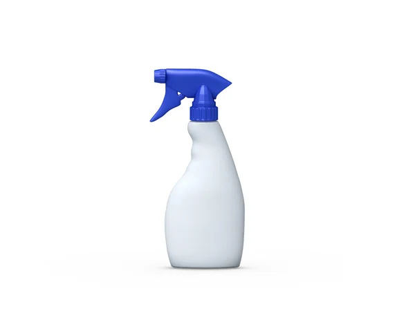 Flacone di plastica spray liquido bianco — Foto Stock