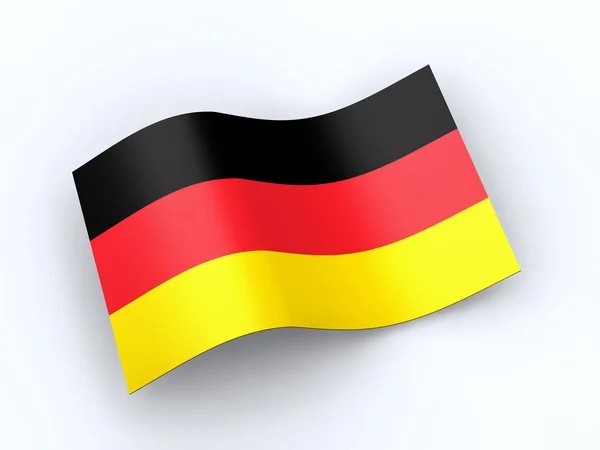 Bandera de la República Federal de Alemania con ruta de recorte — Foto de Stock