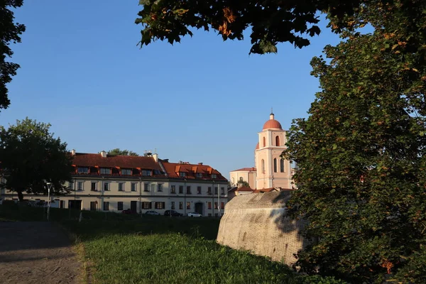 Вид Дахи Старого Міста Вранці — стокове фото