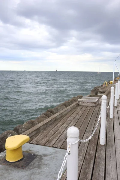 Sea view in windy weather