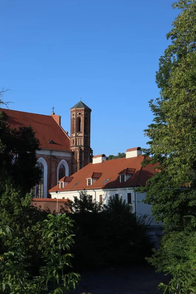 Old Buildings Red Bricks Red Roofs Tourist Attraction — ストック写真