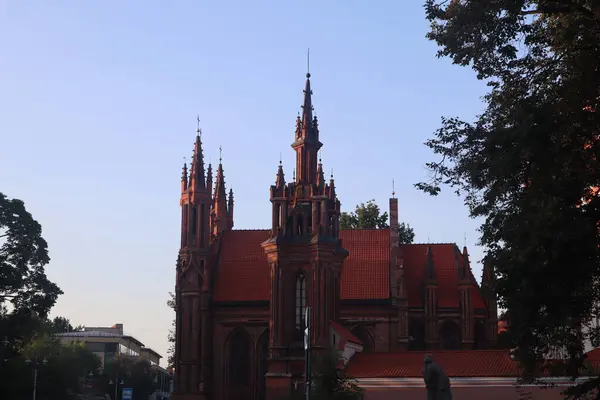 Old buildings, red bricks, red roofs, tourist attraction
