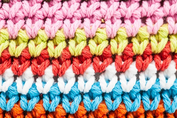 Colorful knitting texture — Stock Photo, Image