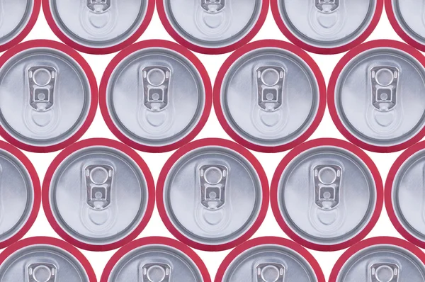 Pattern drink cans — Stock Photo, Image