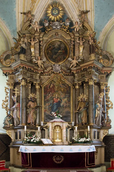 Gheorgheni Romania May 2021 Baroque Main Altar Armenian Catholic Church — стокове фото