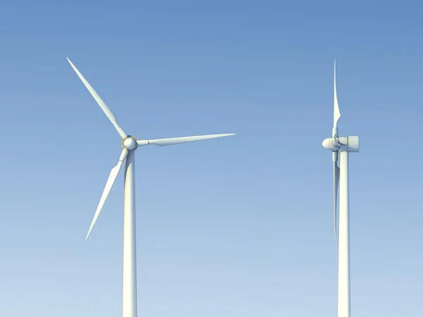 Wind turbine 3d — Stock Photo, Image