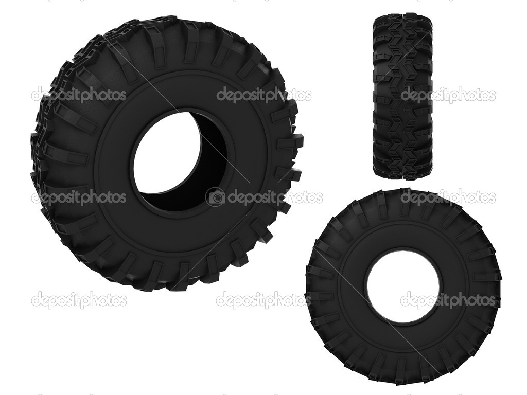 Tire tractor 3d