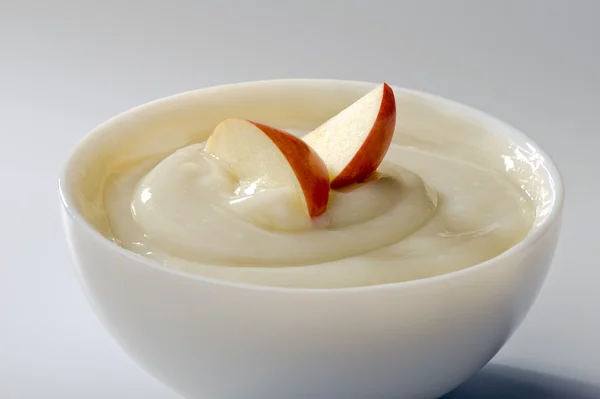 Söt mousse med äpplen — Stockfoto