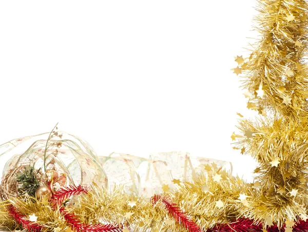 Christmas ram av glänsande guld glitter — Stockfoto