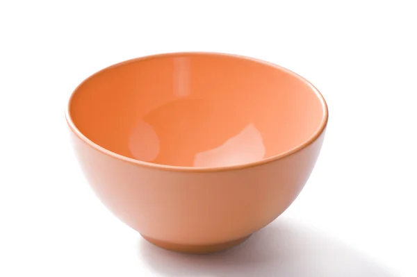 Orange bowl on white — Stock Photo, Image