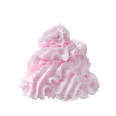 Whipped cream isolated