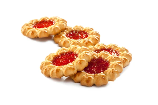 Traditionele jam cookies — Stockfoto