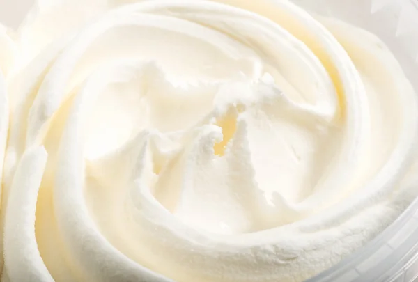 Macro bianco della consistenza del gelato Fotografia Stock