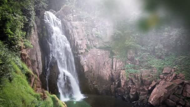 Haew Na Lok waterfall, Khao Yai, Thailand — Stock Video