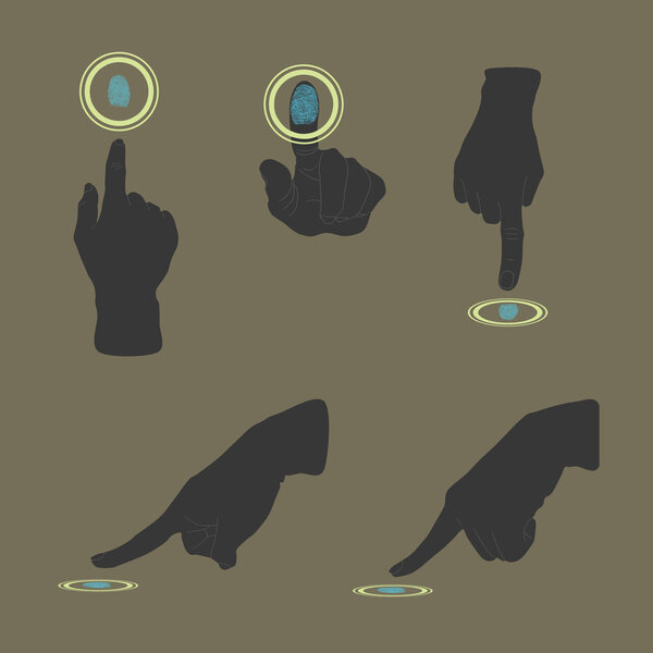 Touch, ID, сканирование отпечатков пальцев
