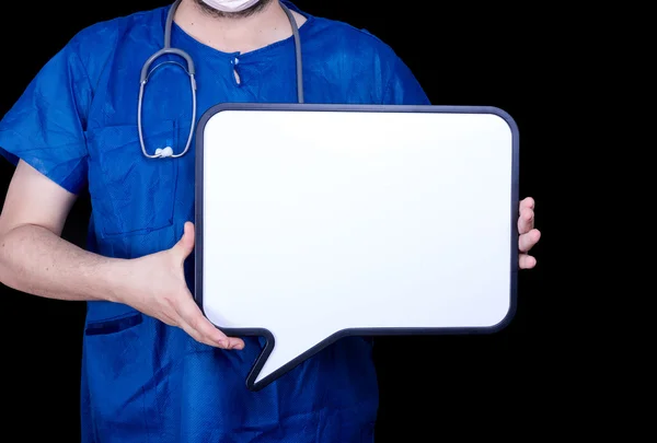 Doctor and speech bubble — Stock Photo, Image