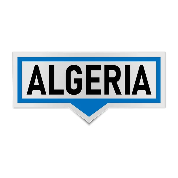 Blue Algeria word on a speech bubble- vector illustration — Stockvektor