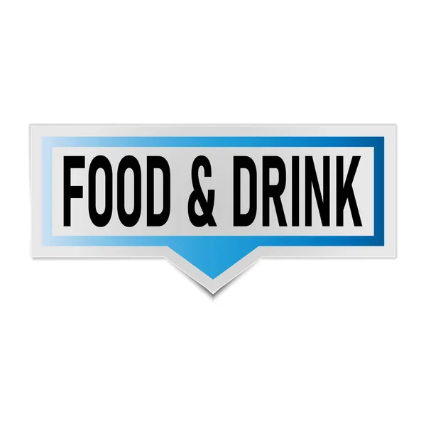 Food and drinks stickers in form of speech bubbles. — Stock Vector