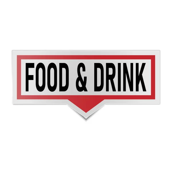 Food and drinks stickers in form of speech bubbles. — Stock Vector